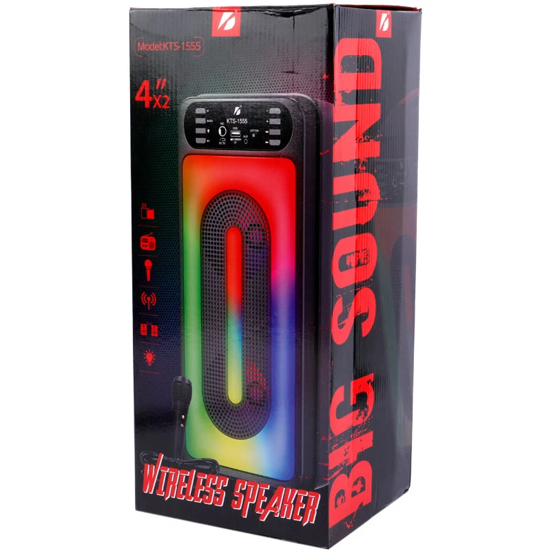 اسپیکر بلوتوثی رم و فلش خور میکروفن دار KTS-1555 - Image 6