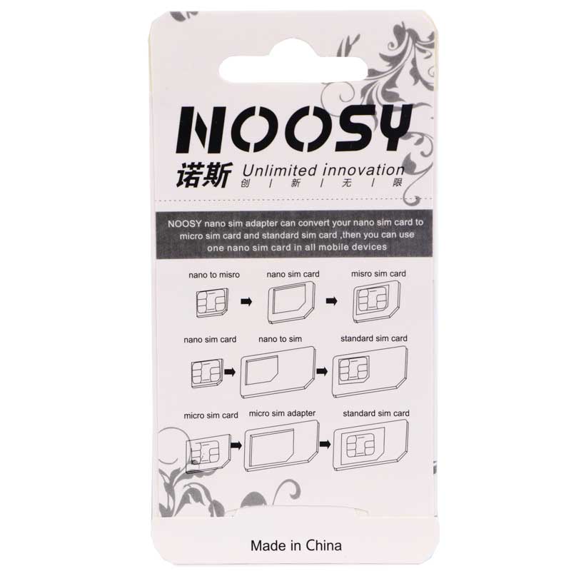 تبدیل سیم کارت Noosy / خشاب سیم کارت بهمراه سوزن جا سیم کارتی - Image 2